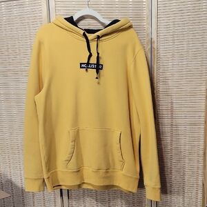 Hollister Gold/Black Hoodie - Men's Size XL
